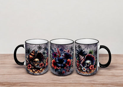 Tasse Gothic Beach Keramiktasse mit schwarzem Henkel 300ml von fks-design

