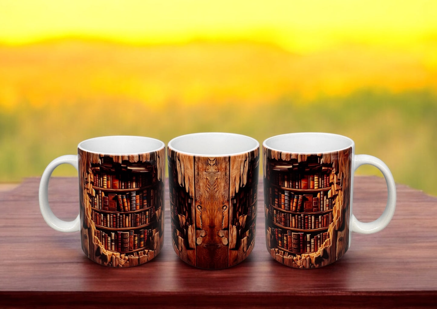 Tasse Bücherregal Keramiktasse für Leseratten 300ml von fks-design
