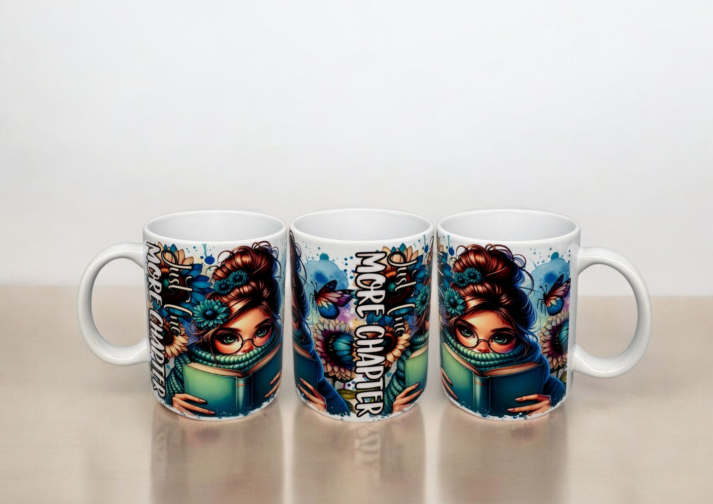 Tasse Just One More Chapter Keramiktasse für Buchliebhaber 300ml von fks-design
