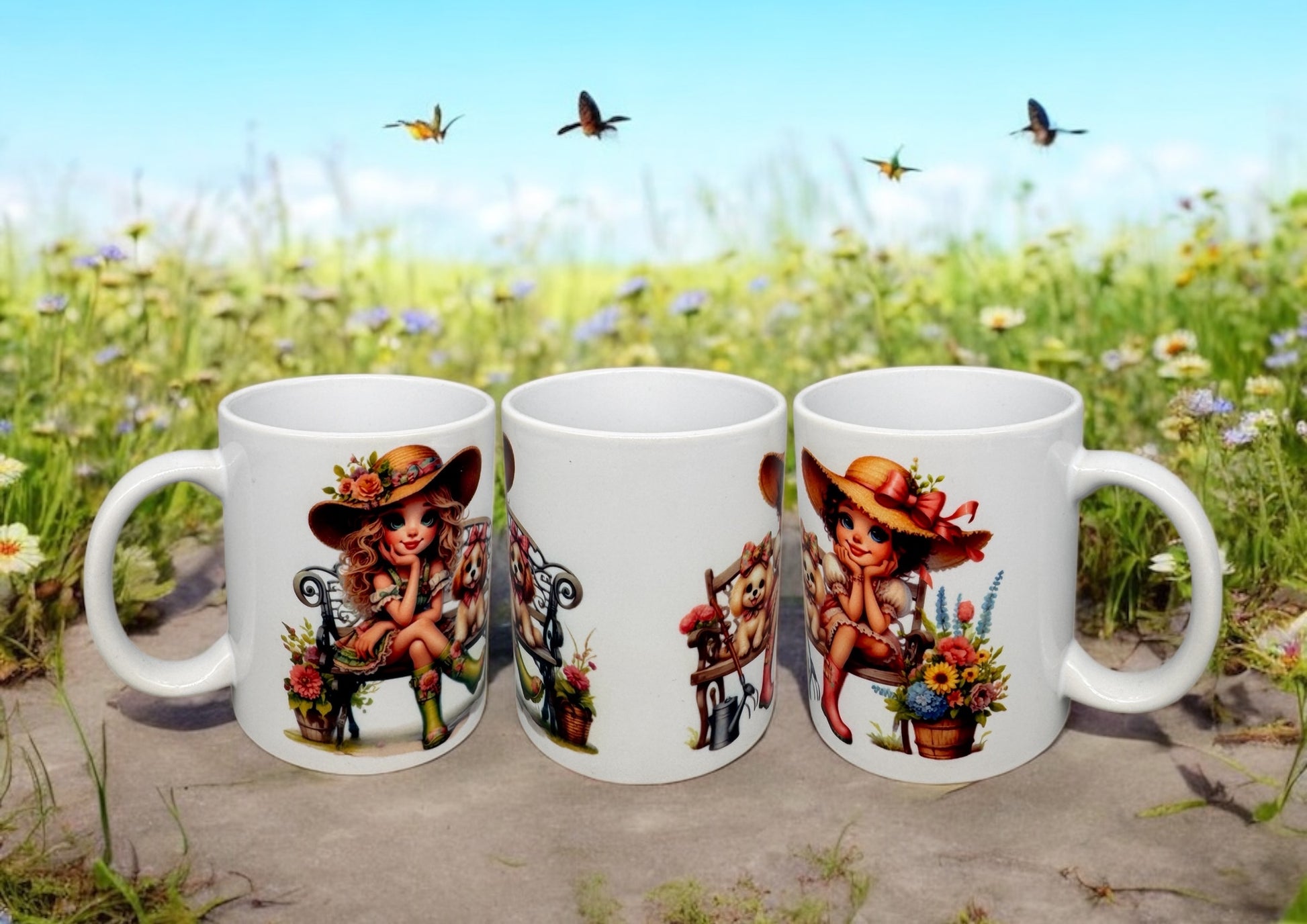 Tasse Gärtnerin Keramiktasse 300ml für Gartenliebhaberinnen von fks-design
