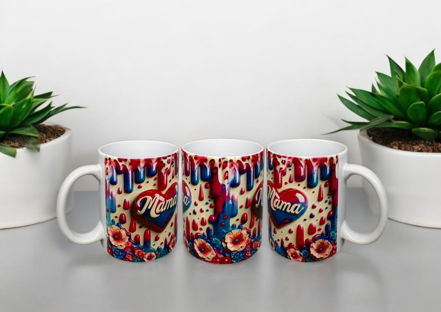 Tasse Mama 300ml Keramik von fks-design - Muttertag Geschenk Kaffeetasse mit Sublimationsdruck
