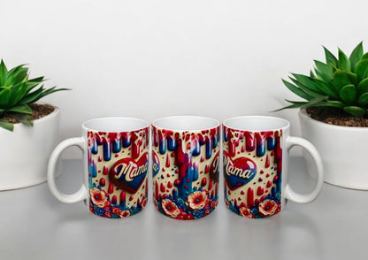 Tasse Mama 300ml Keramik von fks-design - Muttertag Geschenk Kaffeetasse mit Sublimationsdruck
