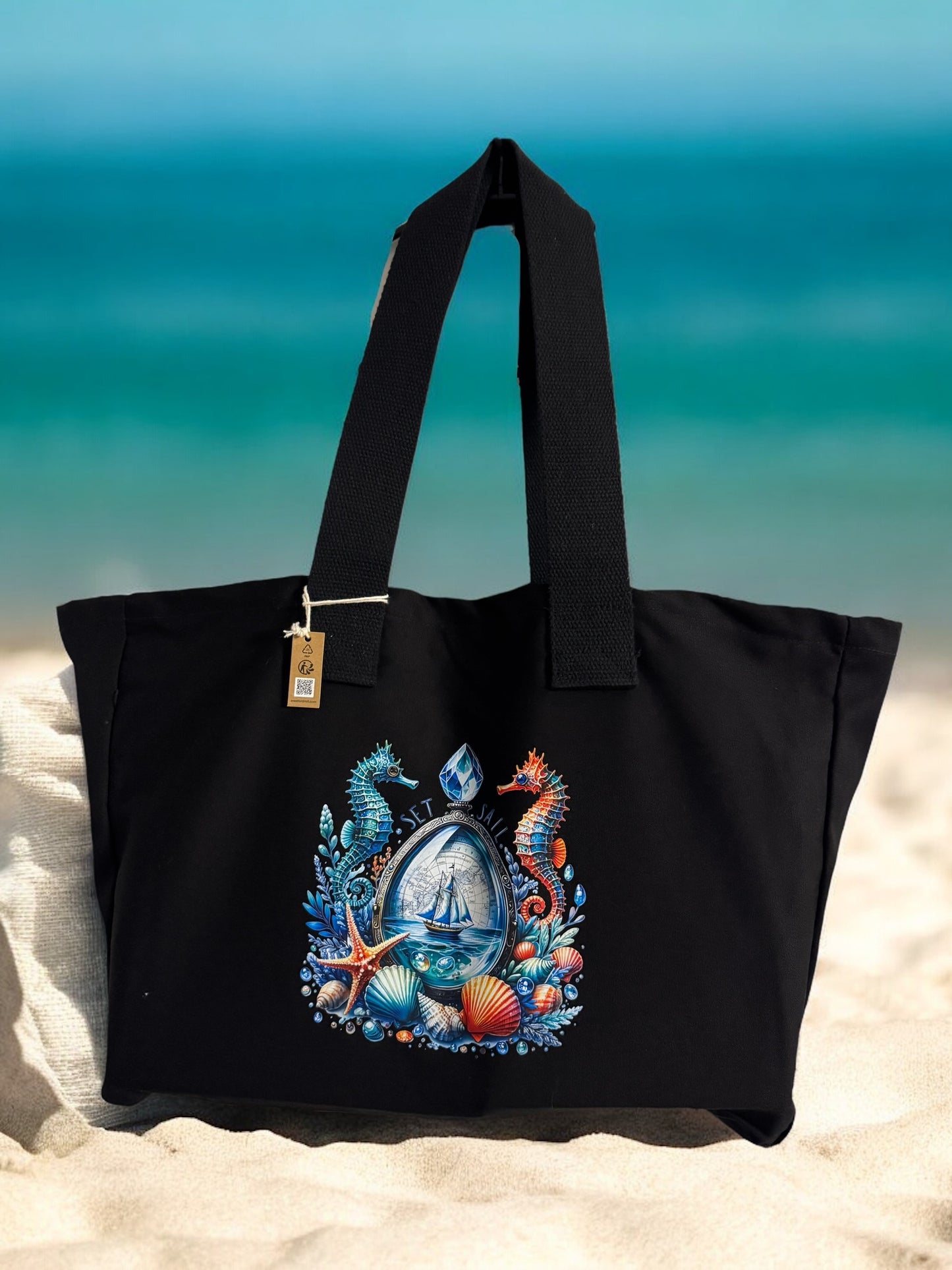 Westford Mill Everyday Canvas Bag " Meereswelt "!