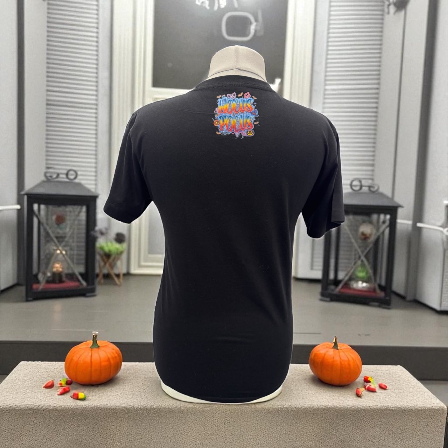 Unisex T-Shirt Hocus Pocus witziges Halloween Motiv-Shirt Rückseite von fks-design
