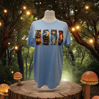 Unisex T-Shirt Himmlische Träume romantisches Motiv-Shirt Vorderseite von fks-design

