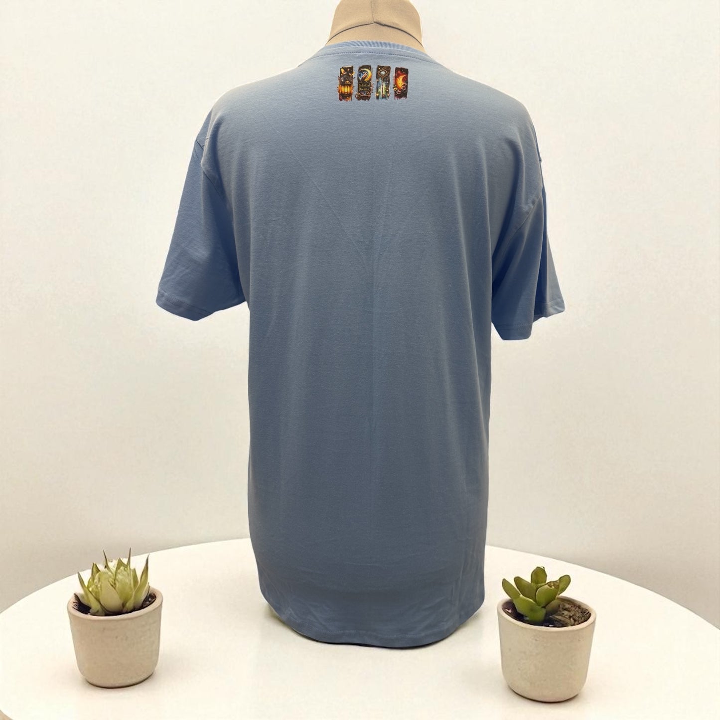 Unisex T-Shirt Himmlische Träume romantisches Motiv-Shirt Rückseite von fks-design
