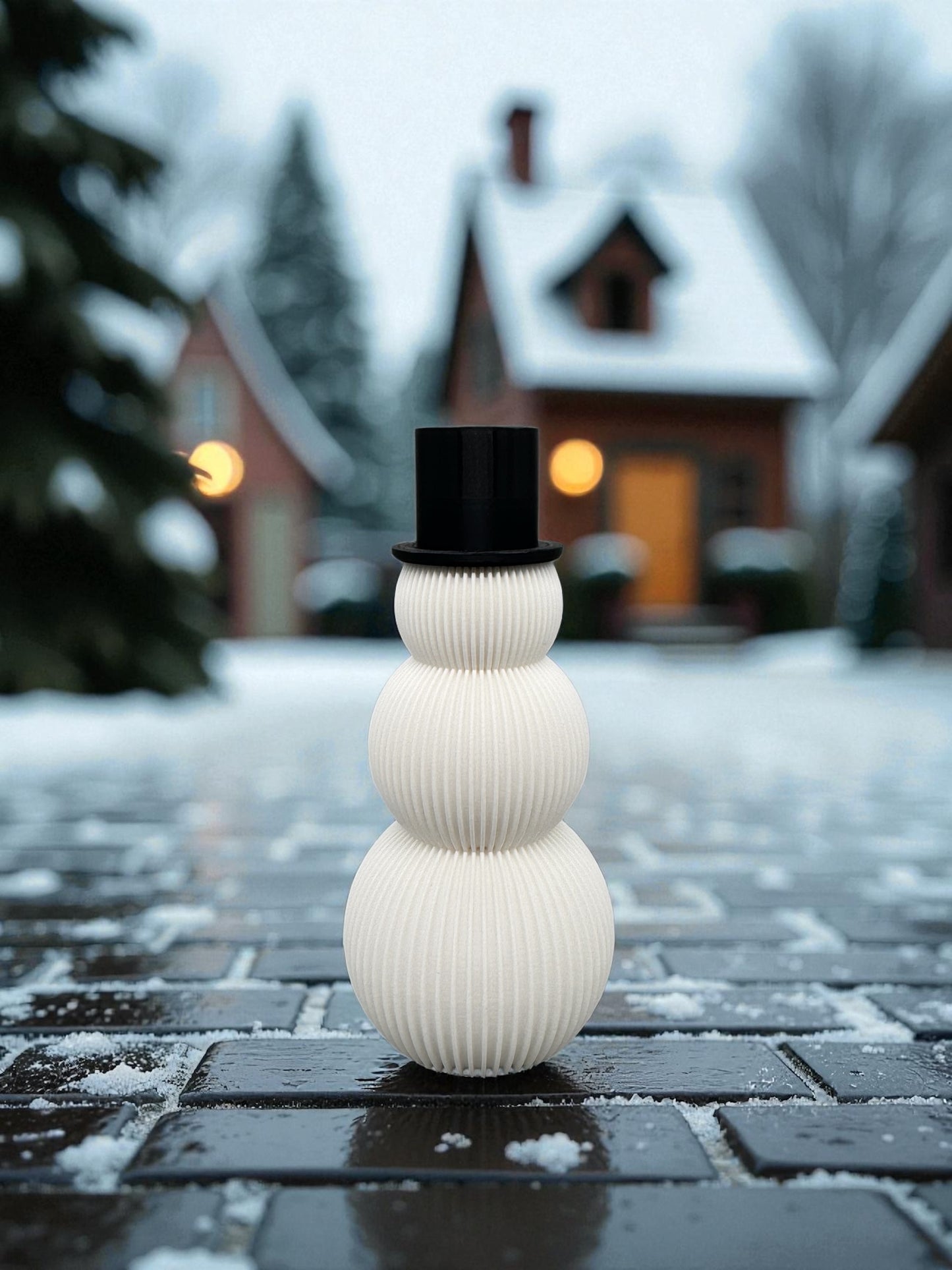 3D Druck Dekoration " Schneemann Familie "