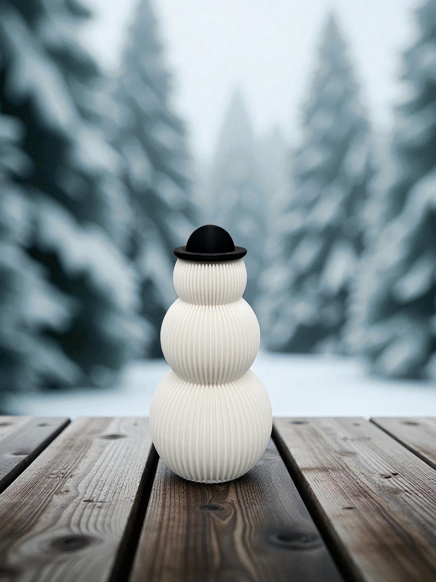 3D Druck Dekoration " Schneemann Familie "