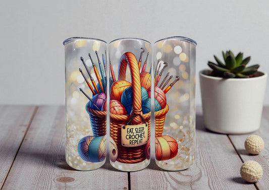 Edelstahl Tumbler Häkeln 600ml doppelwandig isolierend von fks-design
