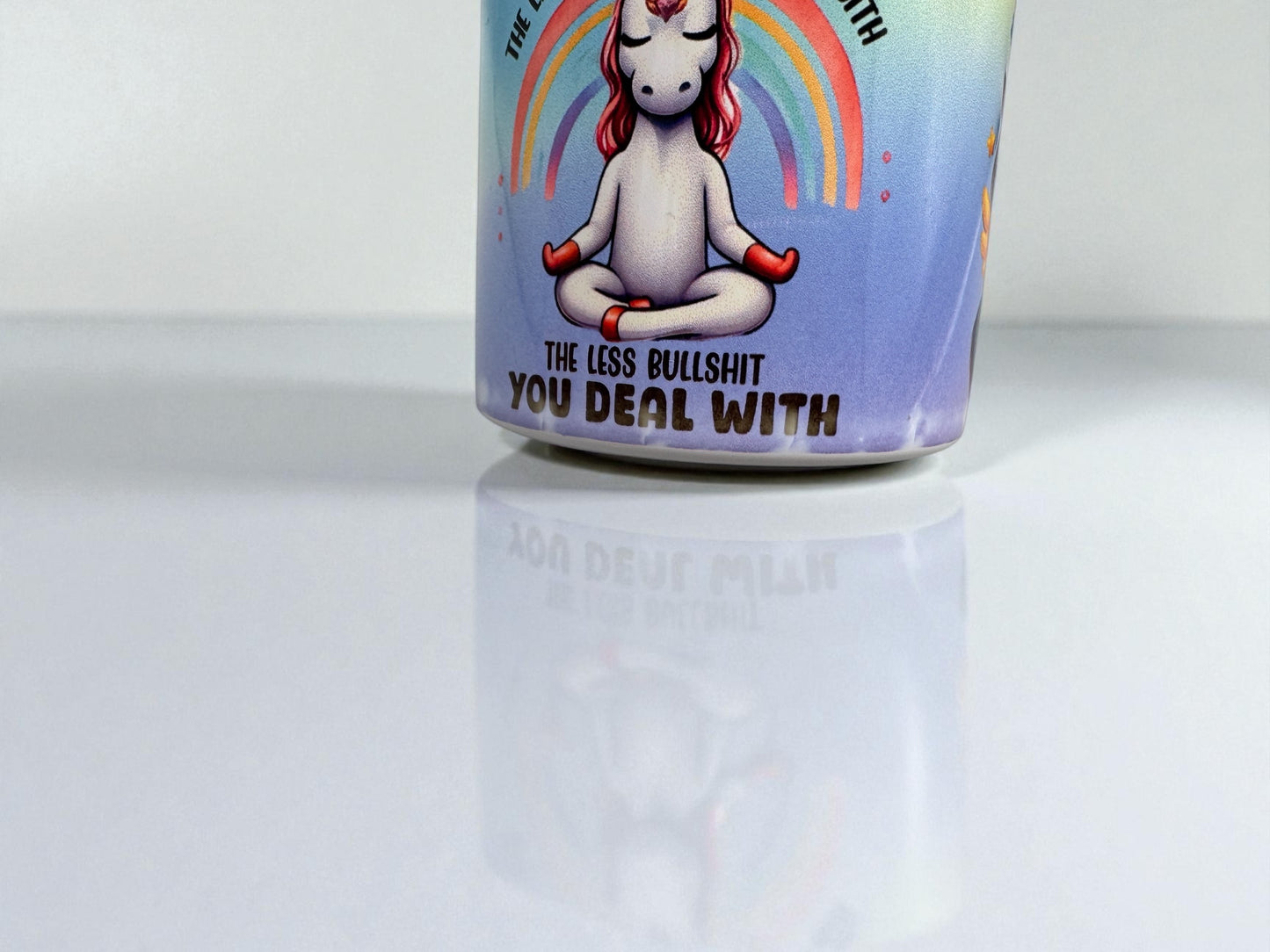 B-Ware Edelstahl Tumbler Einhorn Sarkasmus Druckfehler Detailansicht 2 von fks-design
