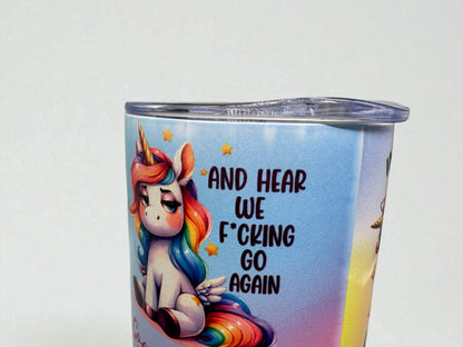 B-Ware Edelstahl Tumbler Einhorn Sarkasmus Druckfehler Detailansicht 3 von fks-design
