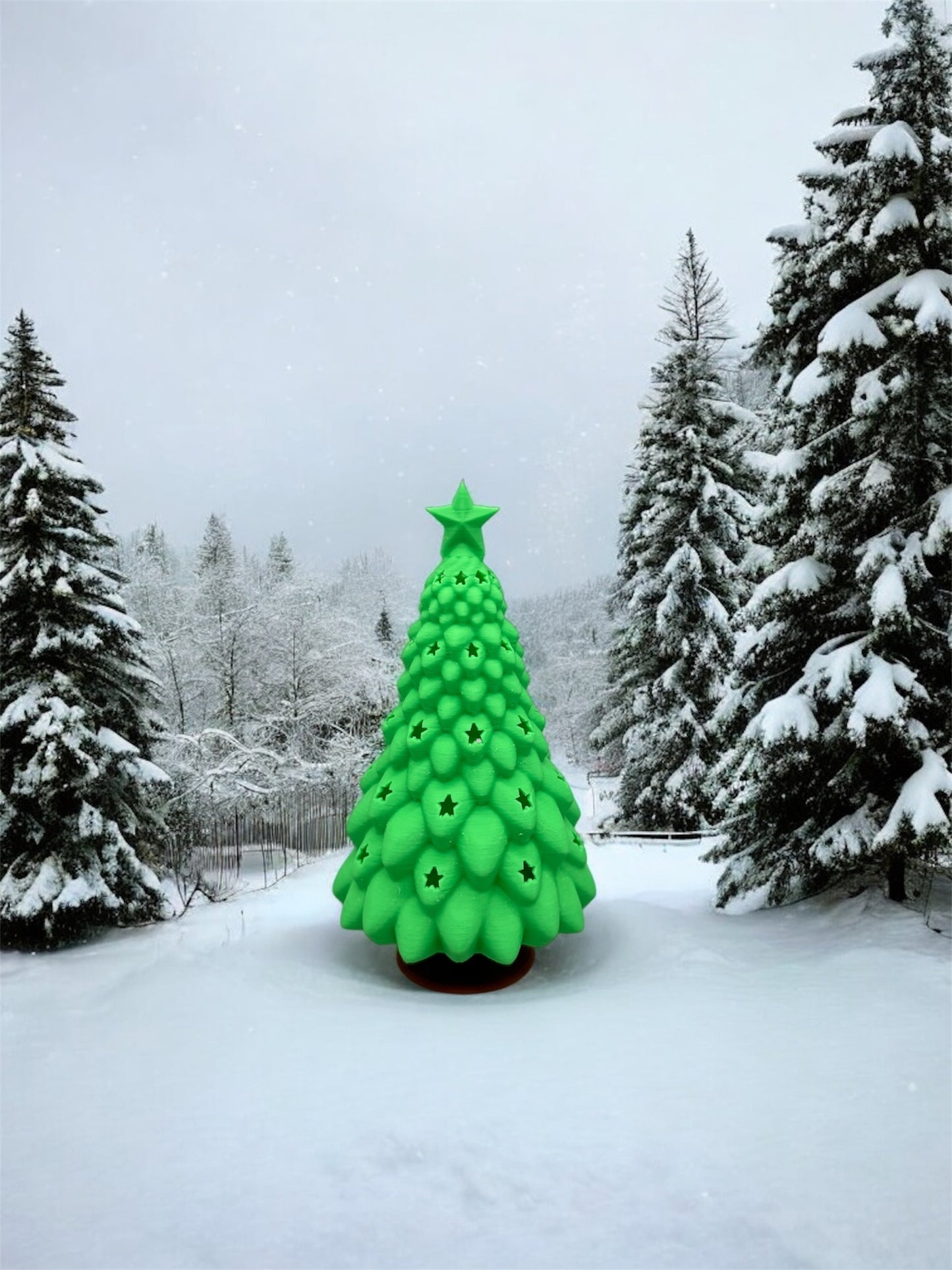 LED Teelichthalter  " Weihnachtsbaum grün " 3D Druck!