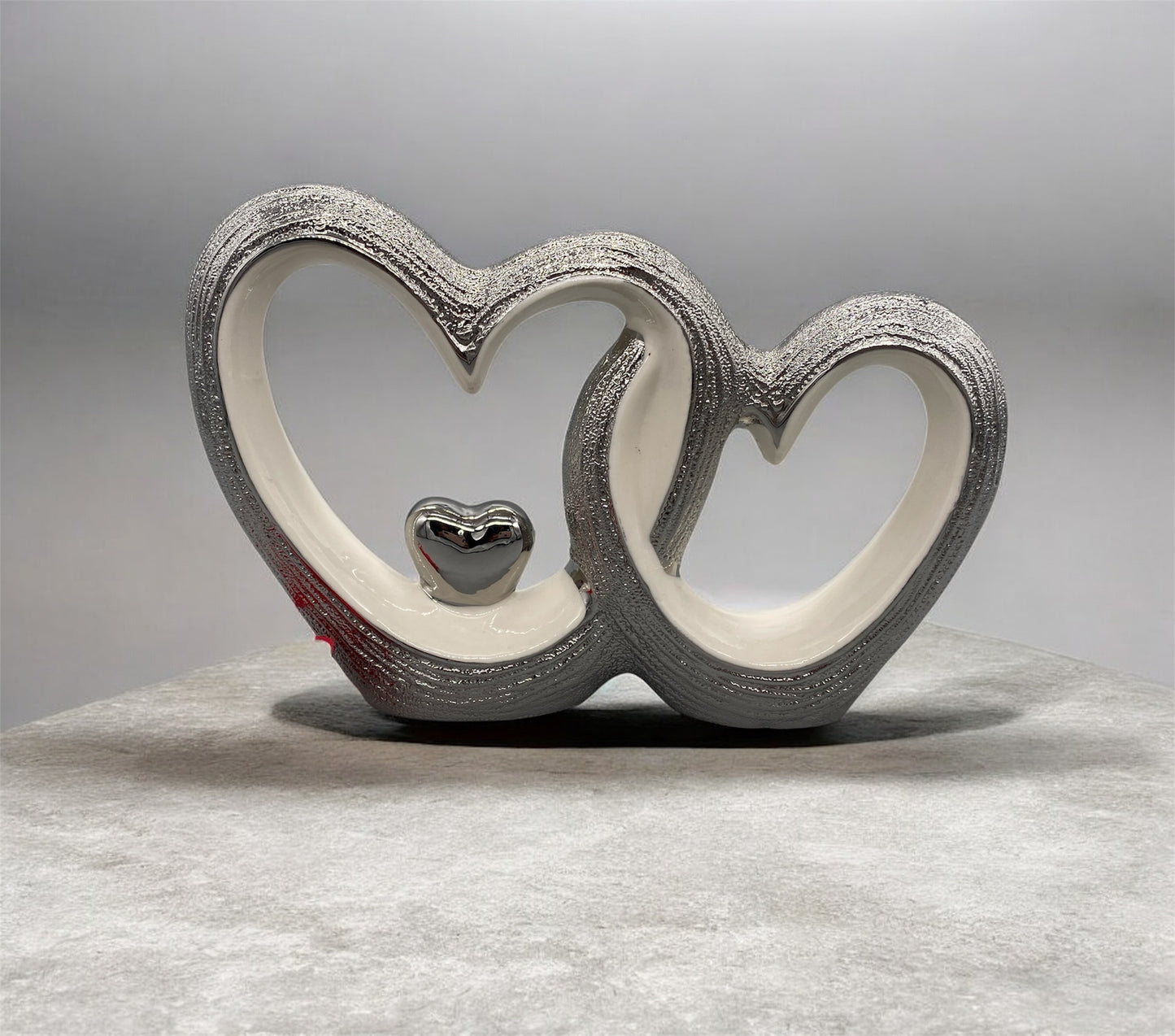 Gilde Herzpaar Skulptur - Liebe Geschenk hochwertig - fks-design
