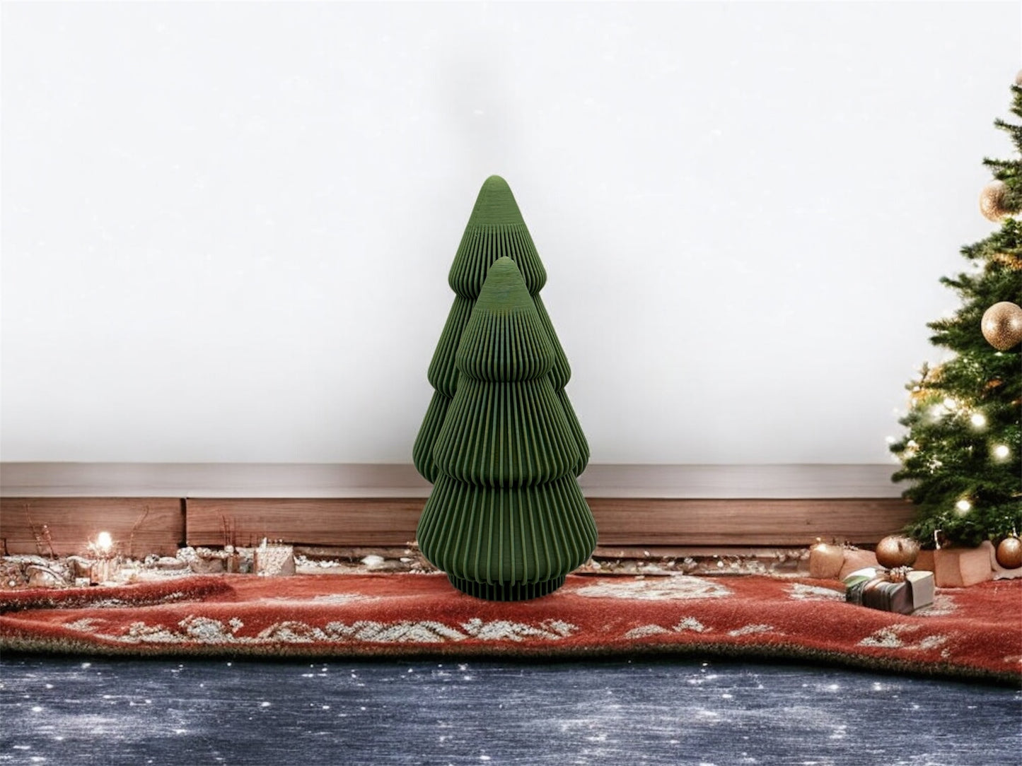 3D Druck Dekoration 2er Set " Weihnachtsbäume "