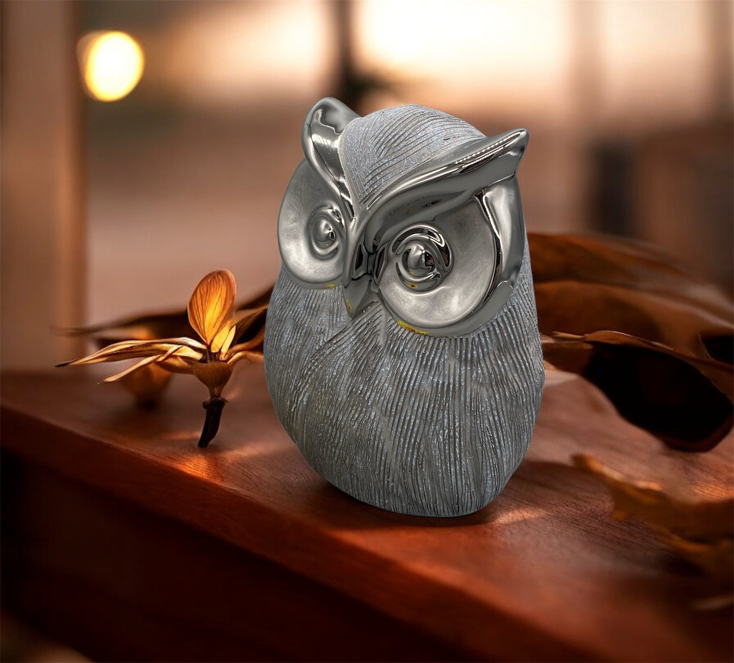 Gilde Eule Vulcanos Keramik - Skulptur Dekoration Geschenk - fks-design
