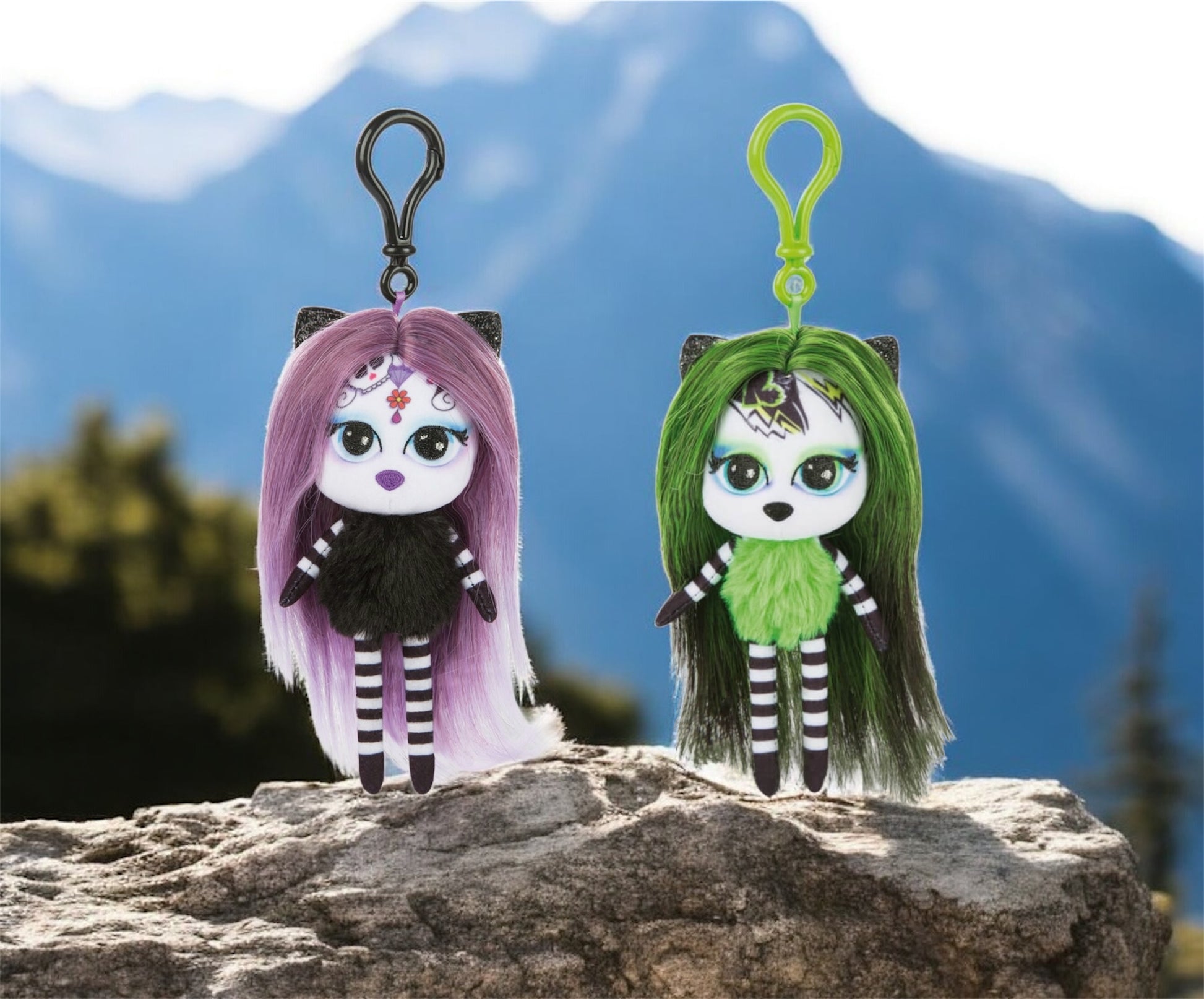 Nici Pixidoos Schlüsselanhänger Sunli und Bami Vergleich Plüsch von fks-design
