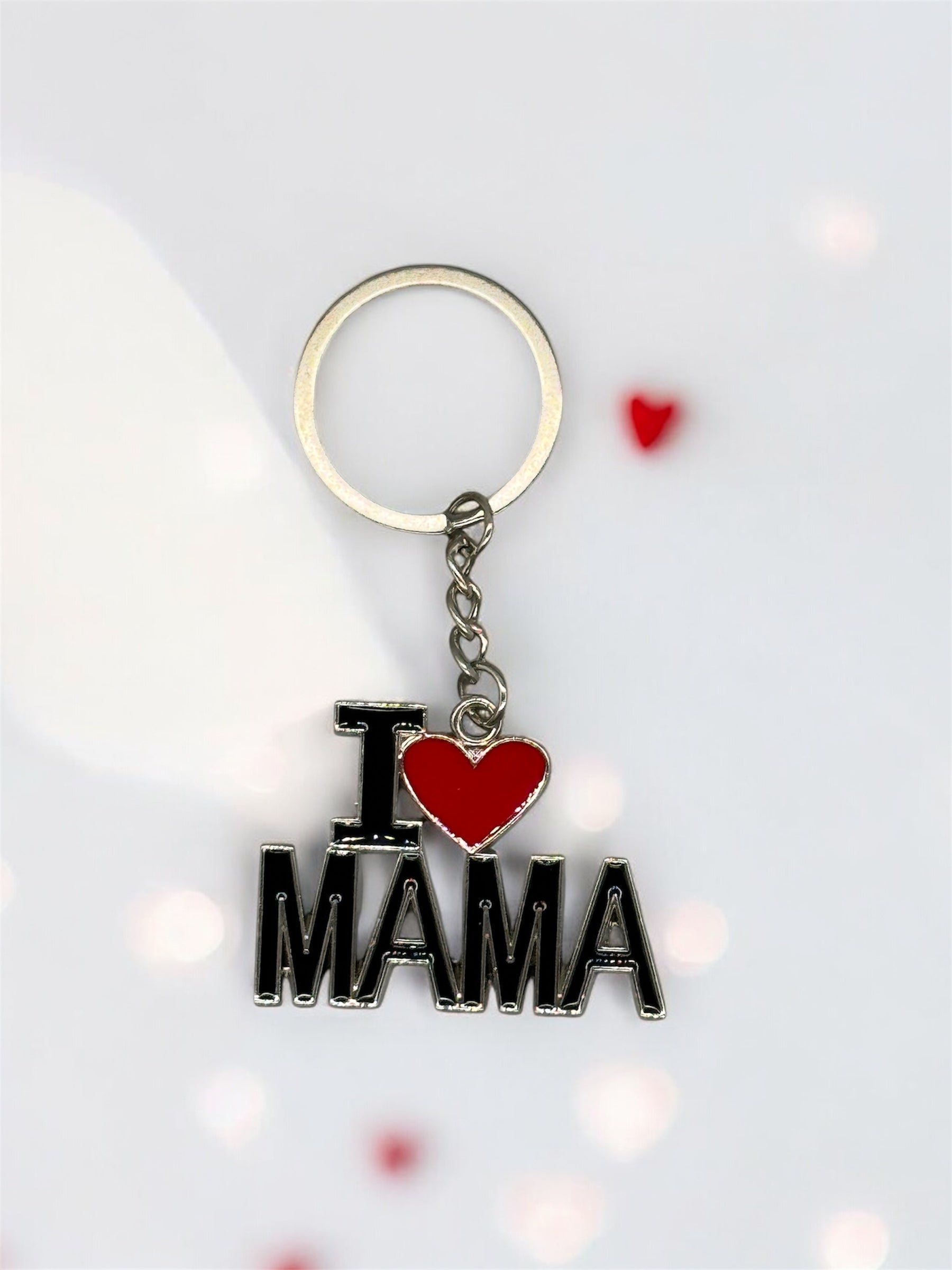 Metall Schlüsselanhänger I Love Mama von fks-design - liebevolles Muttertag Geschenk
