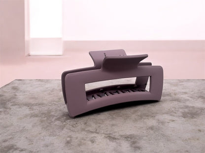 Rechteckige Soft Touch Haarklammer – Farbe Lila von fks-design
