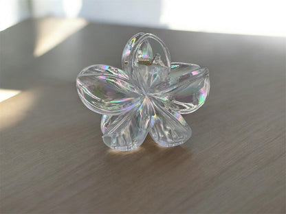 Blüten-Haarklammer Crystal Bloom – Farbe Klar, passt zu jedem Outfit von fks-design
