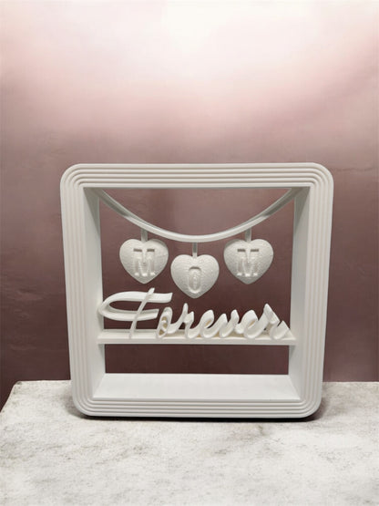 3D-Druck Aufsteller Mom Forever von fks-design - Muttertag Geschenk Deko Weiß
