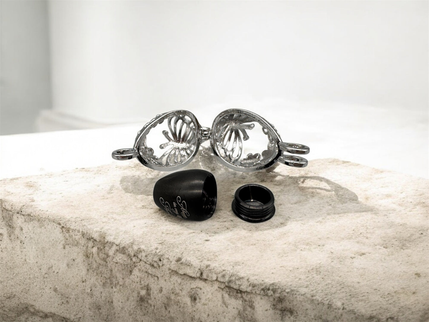 Urnen Halskette Tropfen-Design mit Gravur Always in my Heart Ascheschmuck Erinnerungsschmuck
