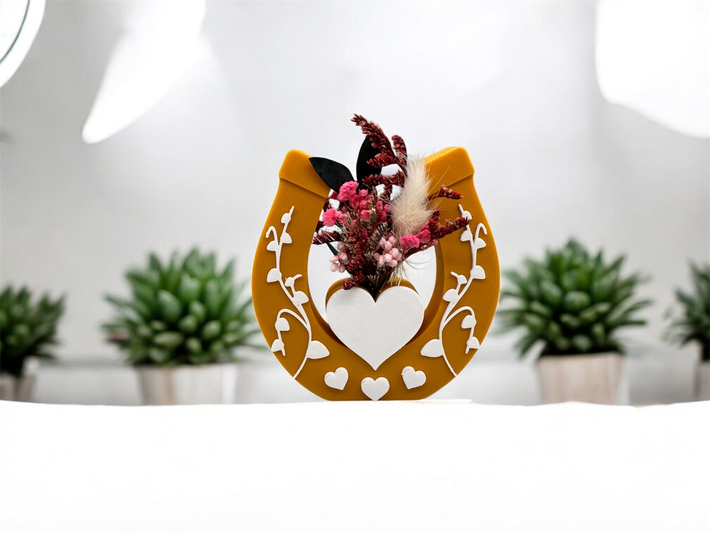 Hufeisen mit Herz 3D Druck - Glück & Liebe Symbol - fks-design