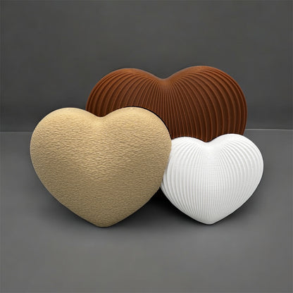3D Druck Herz Trio - Dekofigur romantisch Geschenk - fks-design