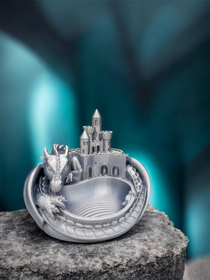3D-Druck Drachenburg Ablage von fks-design - mystische Fantasy Gothic Deko
