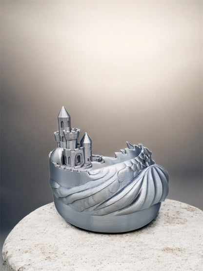 3D-Druck Drachenburg Ablage von fks-design - einzigartige Burg Dekoration Geschenkidee
