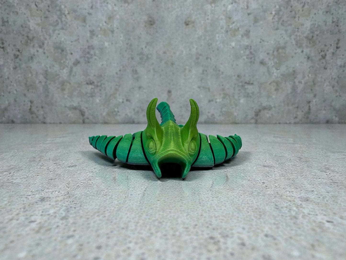 Flexi Rochen Detailansicht bewegliche Flossen 3D-Druck Fidget Toy - fks-design
