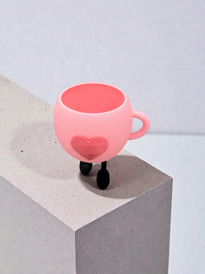 Gehende Tasse 3D Druck - Ablage mit Herz Aufbewahrung - fks-design