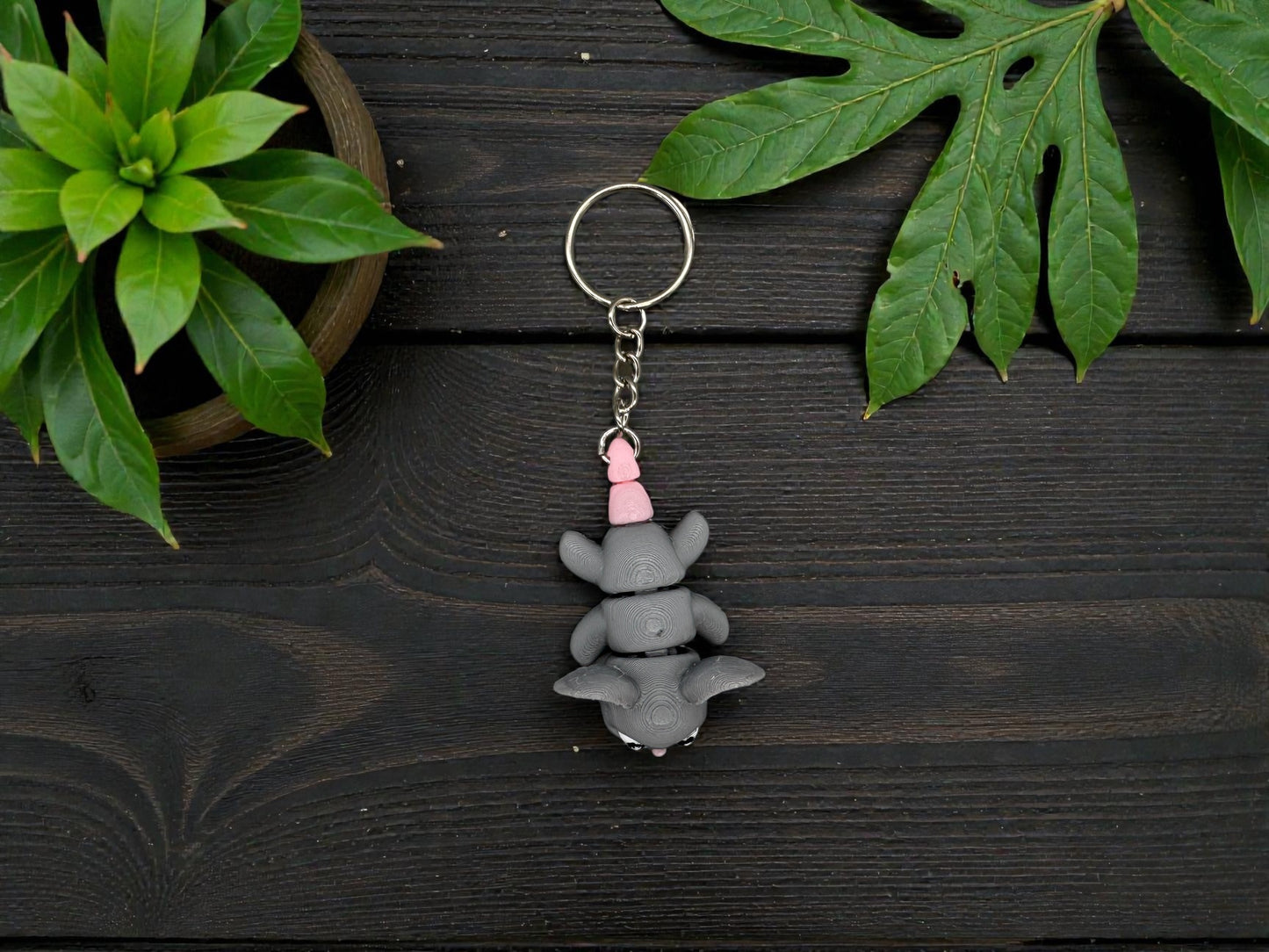 Flexi Schlüsselanhänger Maus 3D-Druck Detailansicht