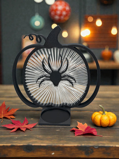 3D Druck LED Teelichthalter " Spinnen Kürbis "!