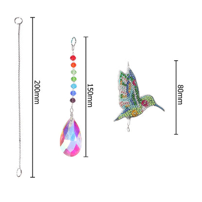 Diamond Painting Lightcatcher / Lichtfänger Kit " Kolibri "!