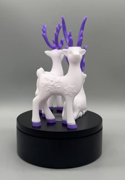 3D Druck! 3er Set Winter - Weihnachtliche Hirsche!