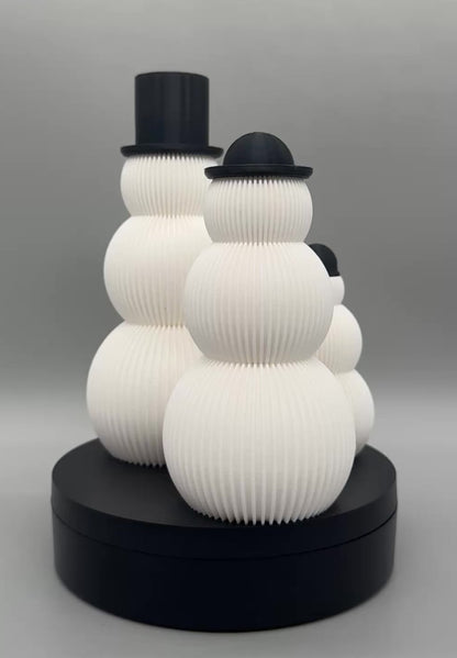 3D Druck Dekoration " Schneemann Familie "