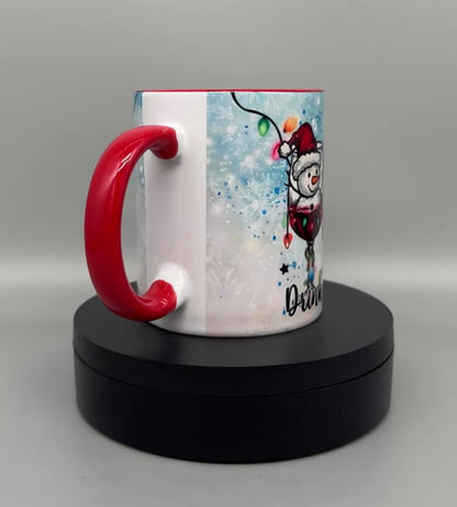 Weihnachtstasse "Drink Drank Drunk" – Lustige Keramiktasse 300ml