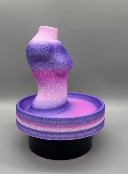 3D-Druck Schmuckbüste Ablage - Ketten & Schmuck Organizer Farbverlauf