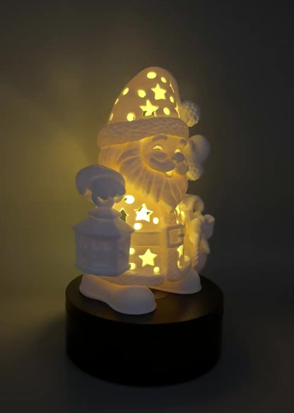 3D-Druck LED-Teelichthalter Weihnachtsmann