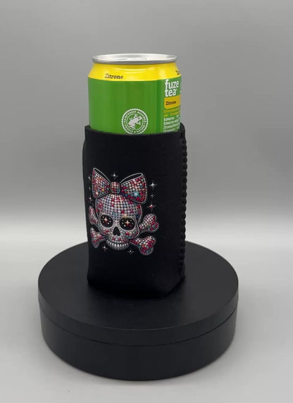 Dosenmanschette Bling Bling Skull - Neopren Dosenkühler DTF-Druck