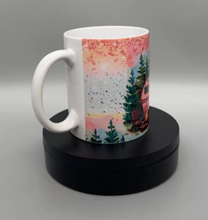 Tasse "Camping Queen" – Keramiktasse 300ml für Camperinnen