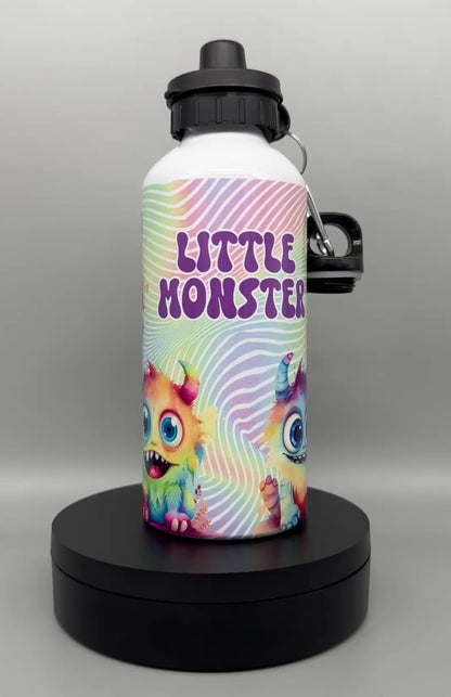 Alu Trinkflasche Little Monster - 600ml mit 2 Verschlüssen
