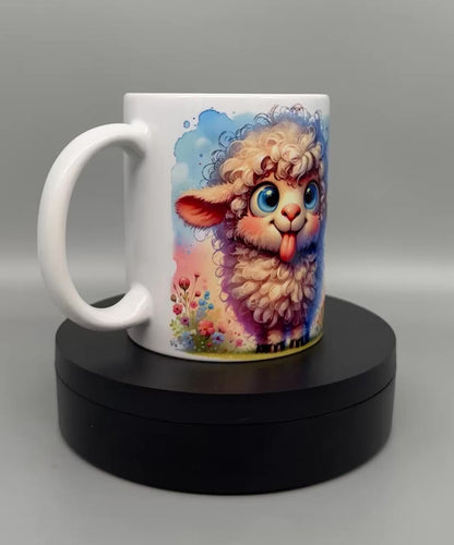 Tasse "Verrücktes Schaf" – Witzige Keramiktasse 300ml