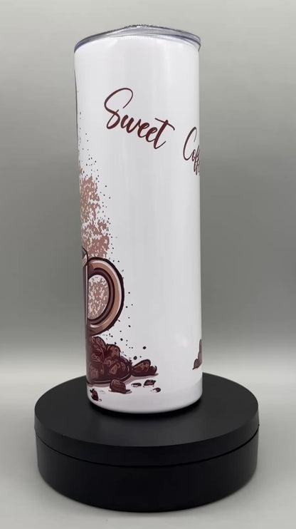 Edelstahl Tumbler „Bulldogge in Tasse“ – 600 ml, doppelwandig isolierend