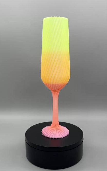3D Druck Champagner Glas - Dekoration Elegant