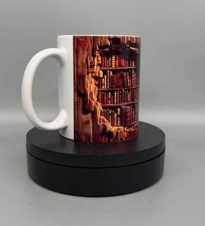 Tasse "Bücherregal" – Keramiktasse für Leseratten 300ml