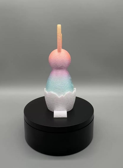 3D Druck Dekoration Hase in der Eierschale – mit Herz, 2 Varianten