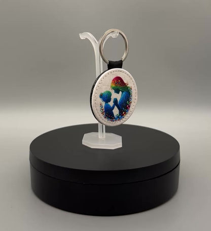 PU Leder Schlüsselanhänger Mutterliebe – Muttertag Geschenk