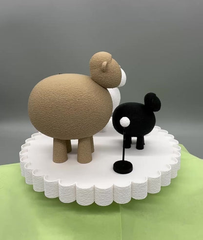 3D Druck Dekorations Set Schaf Familie - Niedlich