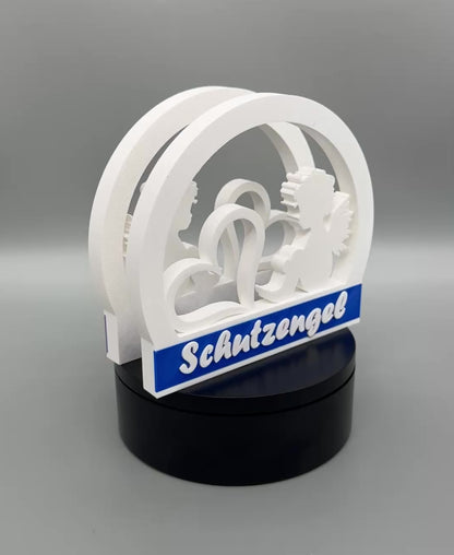 3D Druck Schutzengel Aufsteller - Engel Dekoration